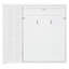 Lit escamotable double pleine grandeur avec tablettes, garde-robe et lumières DEL, blanc-181575890-181575889