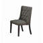 Tissu / Polyfibre Ensemble de 2 chaises capitonnées en frêne