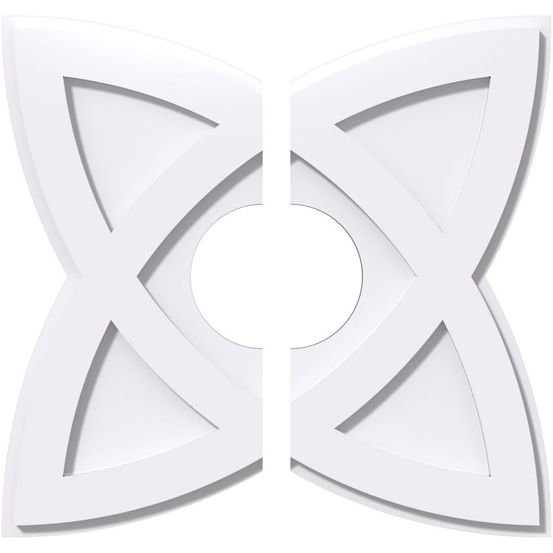 Médaillon de plafond contemporain en PVC de qualité architecturale 26 po x P 7 po x P 9 po x P 1 po