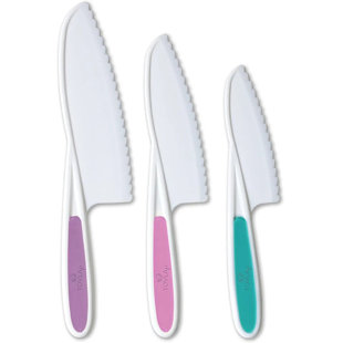 Ensemble de couteaux de cuisine en nylon 3 pièces Tovla Jr. (rose)