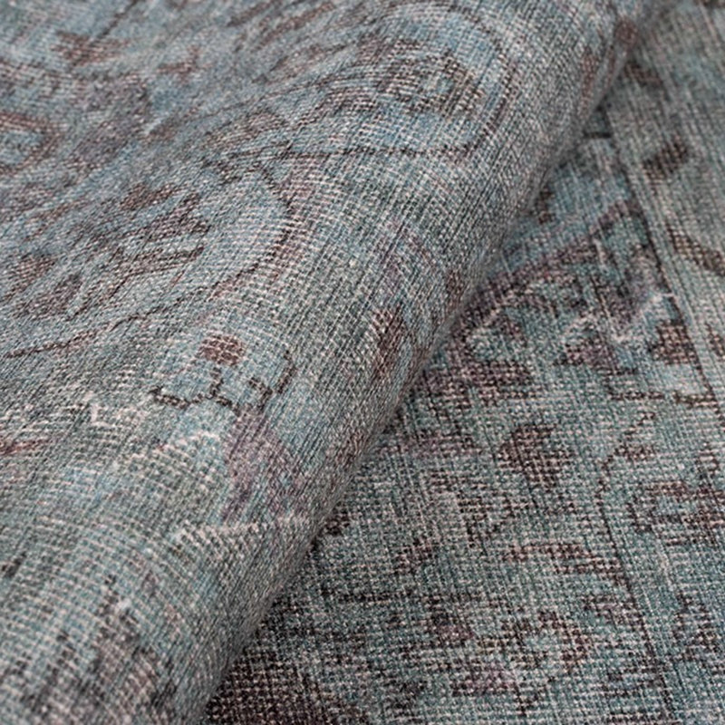 Luxueux tapis lavable à la machine, 100% polyester, 7,5 x 10,8 pieds | Hauteur des poils: 0,2 po, 1850 g / m² | Dessus en polyester recyclé, facile d'entretien, parfait pour le salon et la chambre à coucher, conception douce et durable