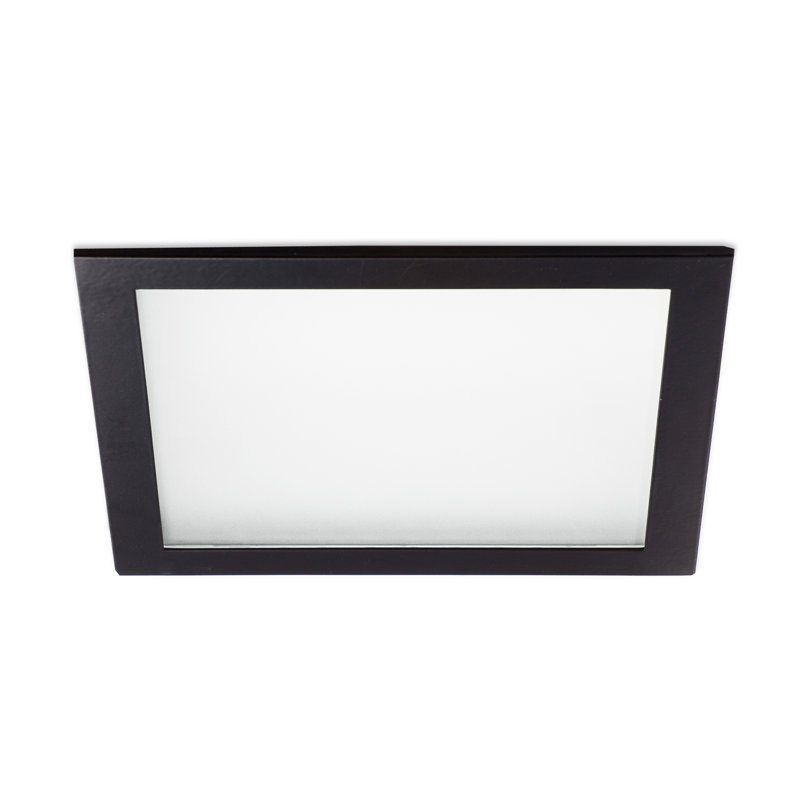 Housing 16.3cm Recessed Downlight Square Housing, 2 X TC-DEL/G24q-2/18W/ELT, Black