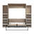 Osterman Storage Murphy Platform Bed with 2 Narrow Closet Organizers-1902104764-1914669204