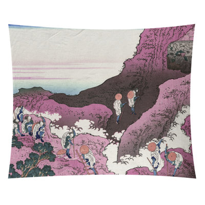 Tapisserie murale « escalade sur Mt. Fuji »