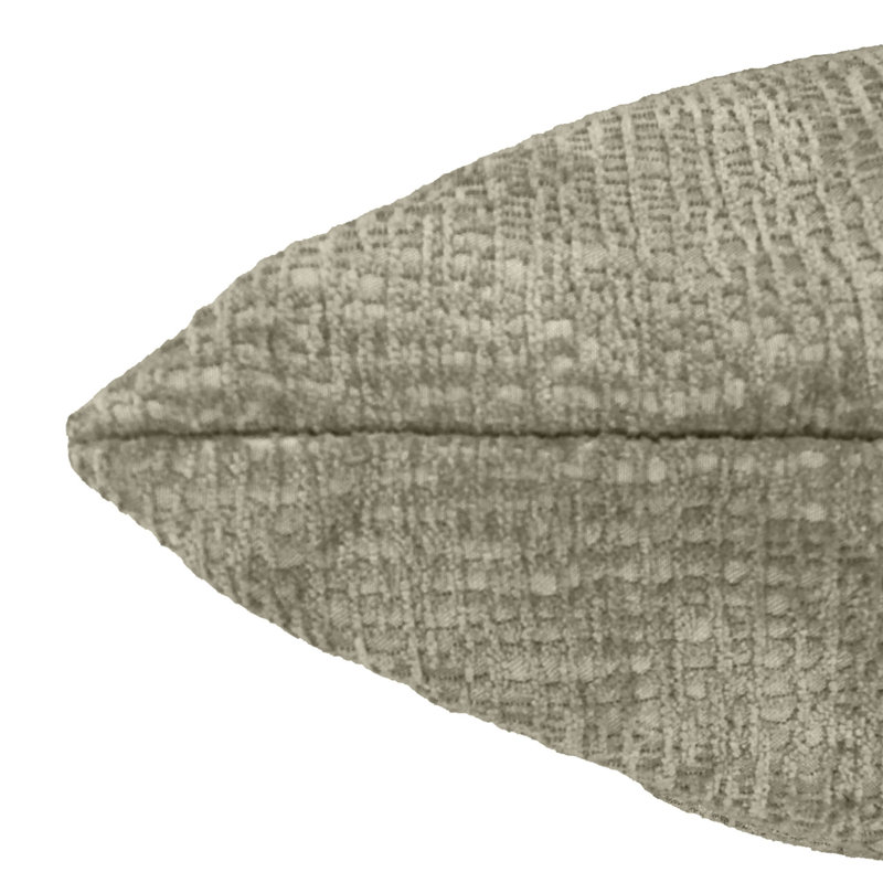 Kimia Rectangular Pillow Cover & Insert, 16" x 26", Pewter