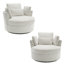 Fauteuil rembourré pivotant avec coussin (ensemble de 2)-116445229