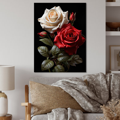 " White Red Rose Eternal Love "