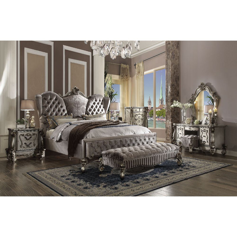 Commode 6 tiroirs king style Tion, Platine antique