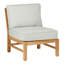 Club Teak Sectional Slipper Chair-83260249-83260268-83260274