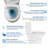 Mocoloo One-Piece Elongated Toilet Dual Flush 12" Rough-In Toilet with Soft-Close Quick-Release Seat-125361157-125361160