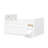 Full Size Wooden Bed with LED Light, Storage Drawers & Ladder for Kids Bedroom, White-788040811