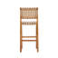 Ensemble repas 5 pièces à hauteur de bar en bois d'acacia avec corde tissée Malibu-126305668