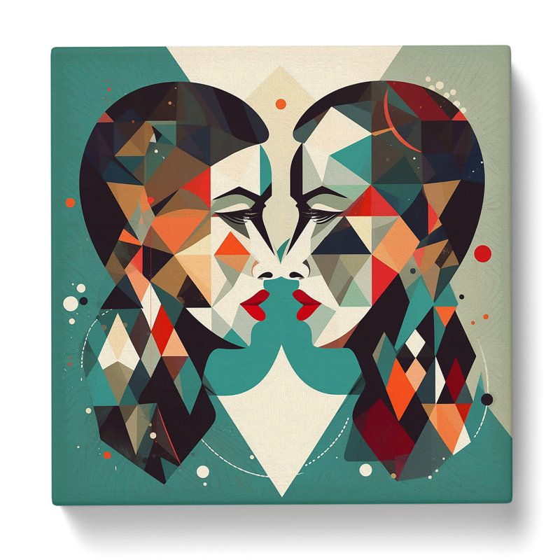 Modern Wall Art - Wrapped Canvas, 50cm H x 50cm W x 3cm D