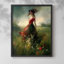 WOMEN Series CECVI - reproduction encadrée de qualité supérieure - prête à être accrochée - aucun clou requis-389199978-389199968