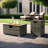 32" Propane Gas Fire Pit Table With Propane Tank Cover 2-Pieces-812836933