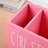 Pink Divided Compartment Personal Care Storage Box