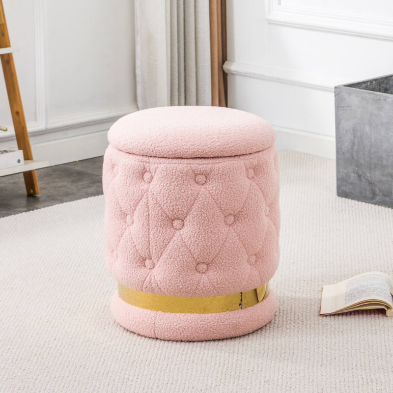 Repose-pieds avec rangement 14,56 po Ehman, Rose