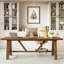 Longs bureaux en bois massif de 70,87 po de long, bureau en bois massif