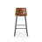Modern Faux Leather Counter Stool With Low Back Sled Base Footrest-1530381954-1530381955