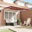 Brayden Studio Polyester Cover Retractable Door / Window Awning-2146976339-2146976336
