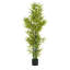 Bambou artificiel 5 'avec pot, ensemble de 2