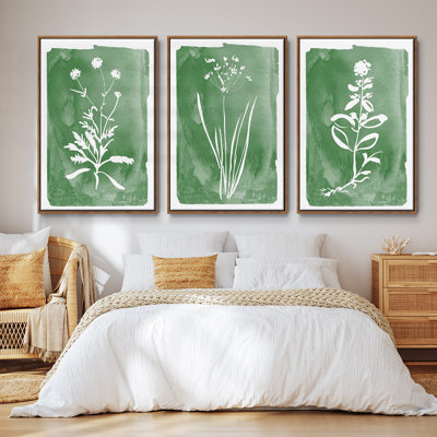 Green Botanical I 3 pièces