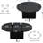 43.3''-59'' Extendable Round Dining Table for 4-8, Modern Kitchen Oval Dining Table with Removable Leaves, Dinner Table-1341208279