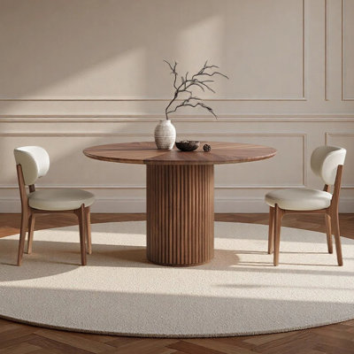 Simple and modern round dining table