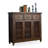 Dark-walnut Solid Wood Shoe Storage Bench