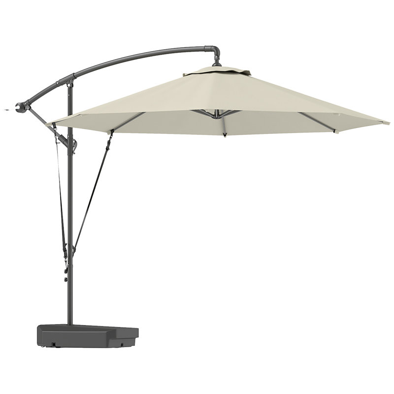 294cm Tilt Cantilever Parasol, Cream