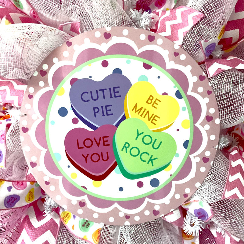 Couronne de conversation pour la Saint-Valentin