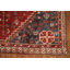 Tapis traditionnel tribal en laine rouge 6 x 10