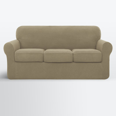 Pizarro Soft Stretch Separate Box Cushion Sofa Slipcover