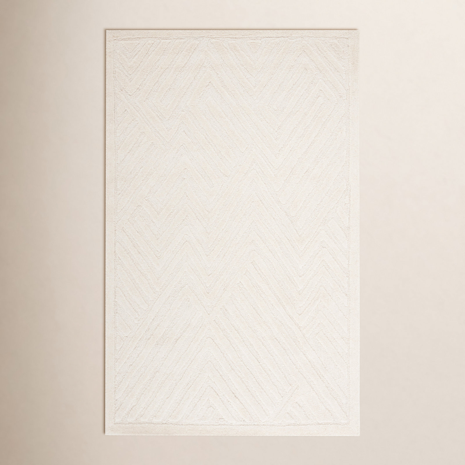 Ginna Hand-Tufted Wool Geometric Rug, Rectangle 6' x 9'
