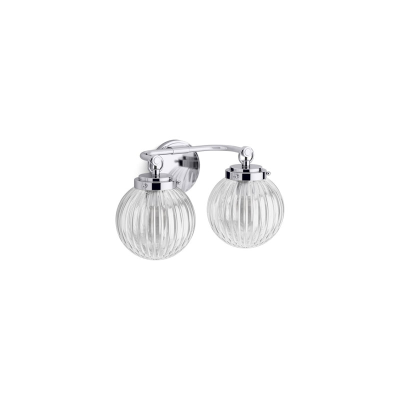 Embra By Studio McGee Two-Light Sconce, Polished Chrome