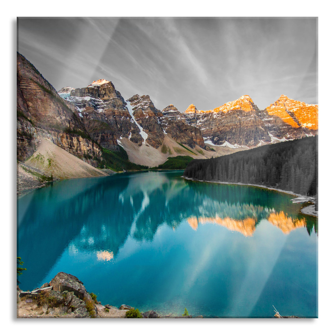 Glasbild Moraine Lake in Kanada