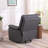Faux Leather Manual Rocker Recliner Chair With Pop-up Footrest & 360 Swivel Rotation Base-1099545403