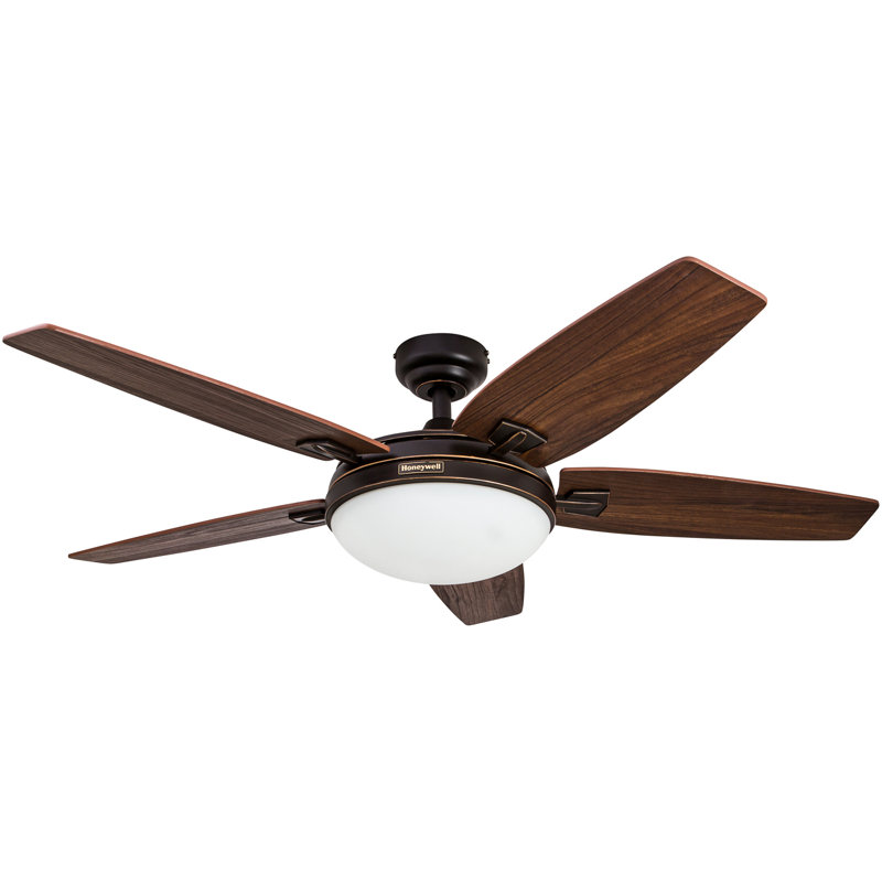 Carmel 48" Bowl Ceiling Fan Light Kit with Remote, Bronze