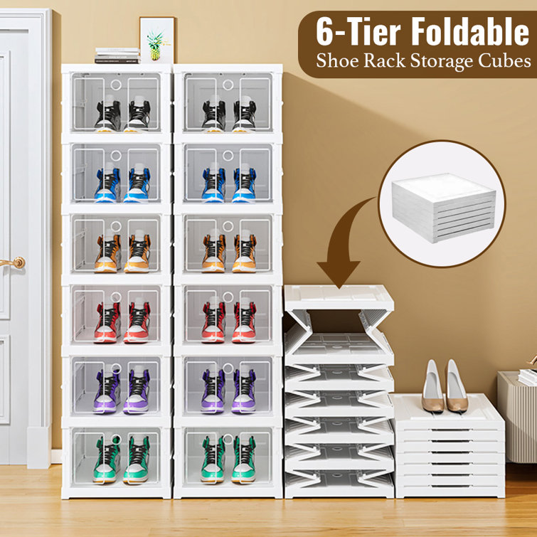 Rebrilliant 12 Pair Stackable Shoe Storage Box