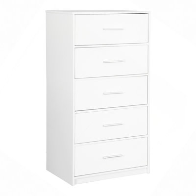 Commode à 5 tiroirs avec grands tiroirs en tissu