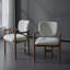 Ensemble de 2 chaises de salle à manger avec accoudoirs rembourrés et une capacité de poids de 300 lb.-1873593366-1849287133