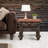 Copper & Turned Leg End Table