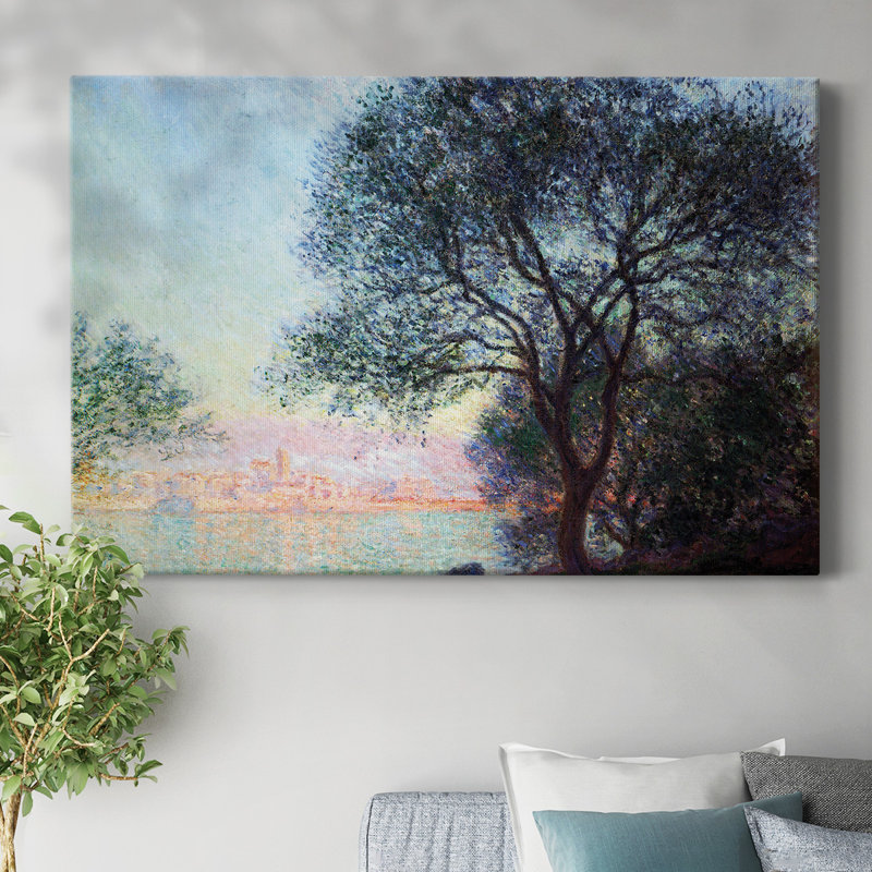 «Antibes vu de La Salis» par Monet-Gallery, toile tendue, H 12 po x l 18 po