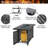 Modelle 25.5'' H x 43'' W Steel Propane Outdoor Fire Pit Table