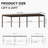 Domi Patio Outdoor Aluminum Louvered Pergola-128832045-128832047