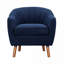 Chaise d'appoint rembourrée en tissu chenille-1116625478