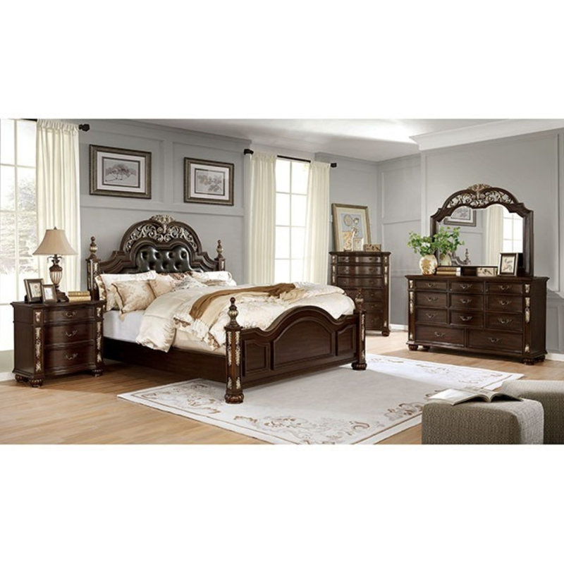 Commode double 11 tiroirs avec miroir Albrecht