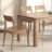 Light Walnut Rectangular Solid Dining Table For Dining Room/Kitchen-602741919