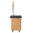 Mobile Science Cart with External Drawers, Pegboard, Sink, Whiteboard/Mirror