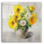 «Sunflower Still Life 1 On Grey» par Danhui Nai, art mural en verre acrylique